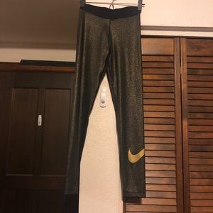 *LAST CHANCE* Gold Sparkle Nike Tights